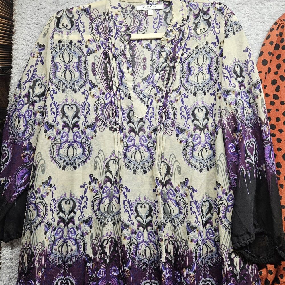 Womens Business Casual Shirt Bundle Size Large Blouse Workwear - Picture 3 of 16